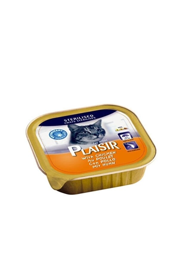 Plaısır Sterilised Tavuklu Kısır Kedi Konservesi 100 Gr