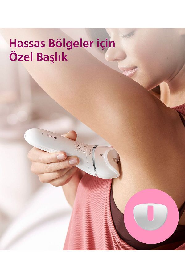Philips BRE700/05 Epilatör (Yüz+Koltuk altı+Bikini Bölgesi+Bacak)Islak-Kuru,Işıklı,Kablosuz - Görsel 5