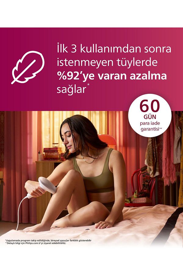 Philips Brı924/00 Lumea Lazer Epilasyon Ipl Tüy Alma Cihazı,çanta Ve Yüz Temizleme Cihazı Hediyeli - Görsel 3