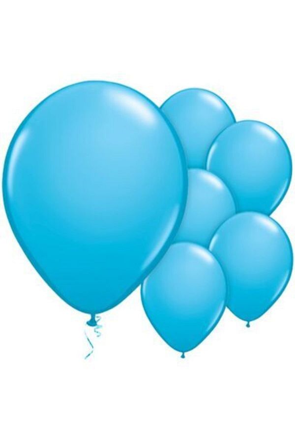 30 Adet Mavi Metalik Balon