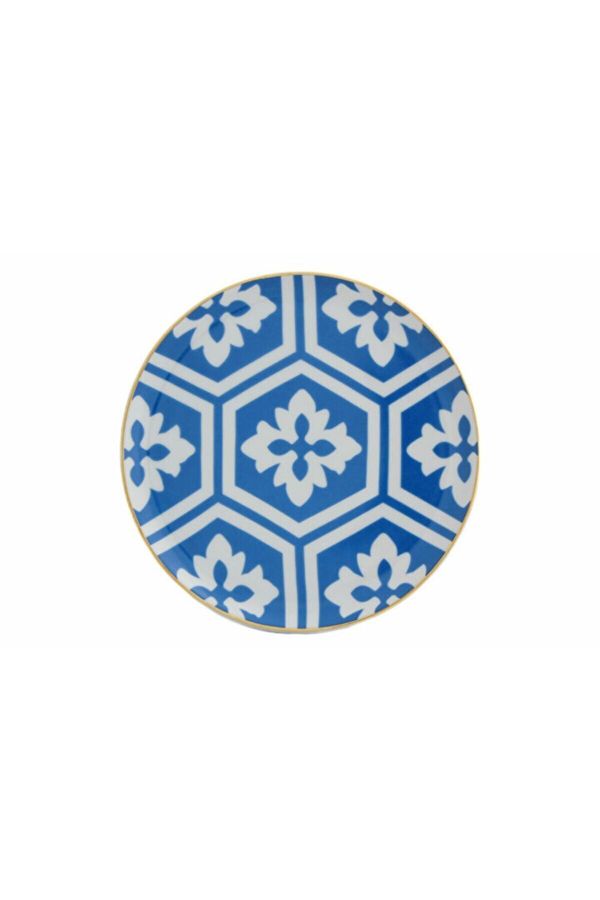 Morocco Ds2 Mavi Düz Tabak 17 cm