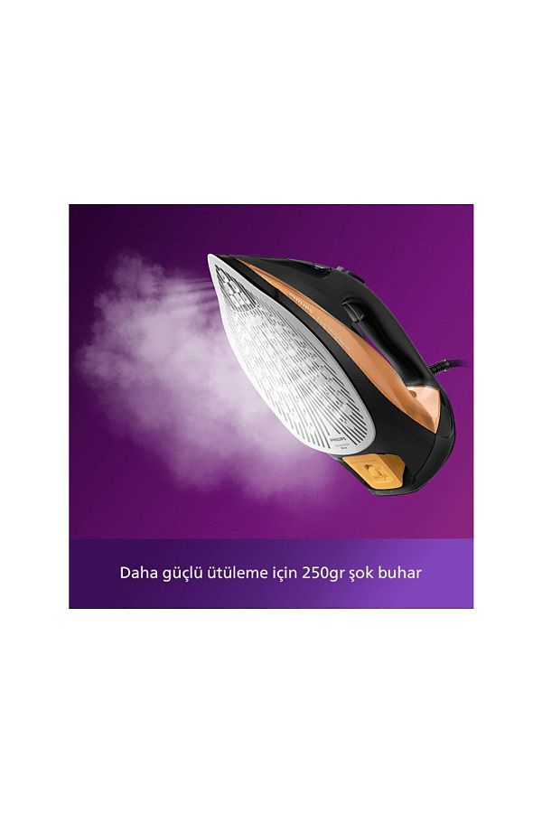 Philips Dst7040/80 Azur Buharlı Ütü Siyah/gold - Görsel 5