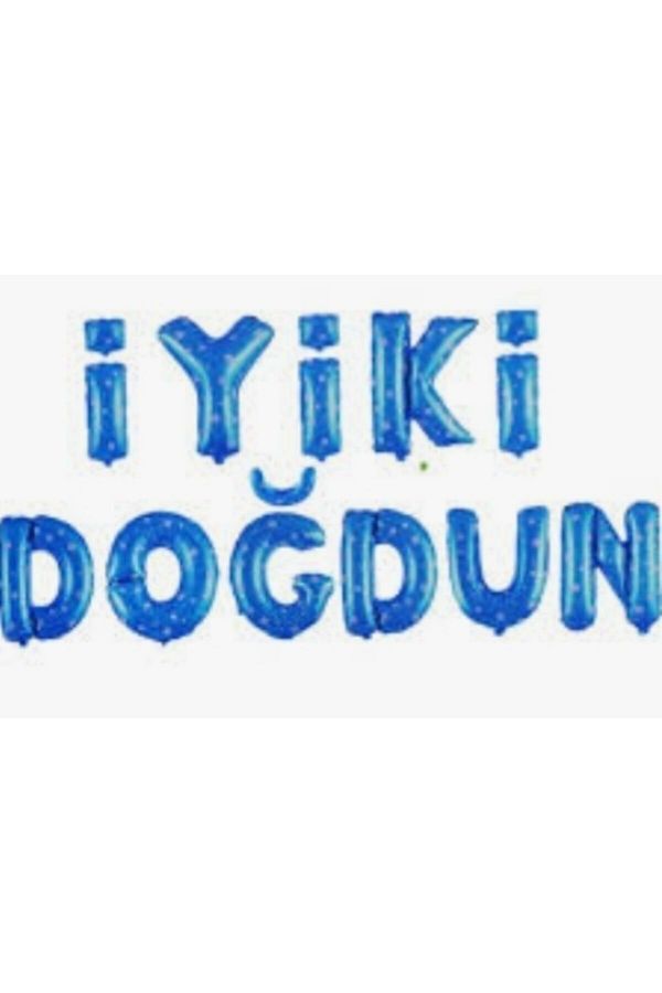 Mavi Puanlı Iyi Ki Doğdun Set Balon