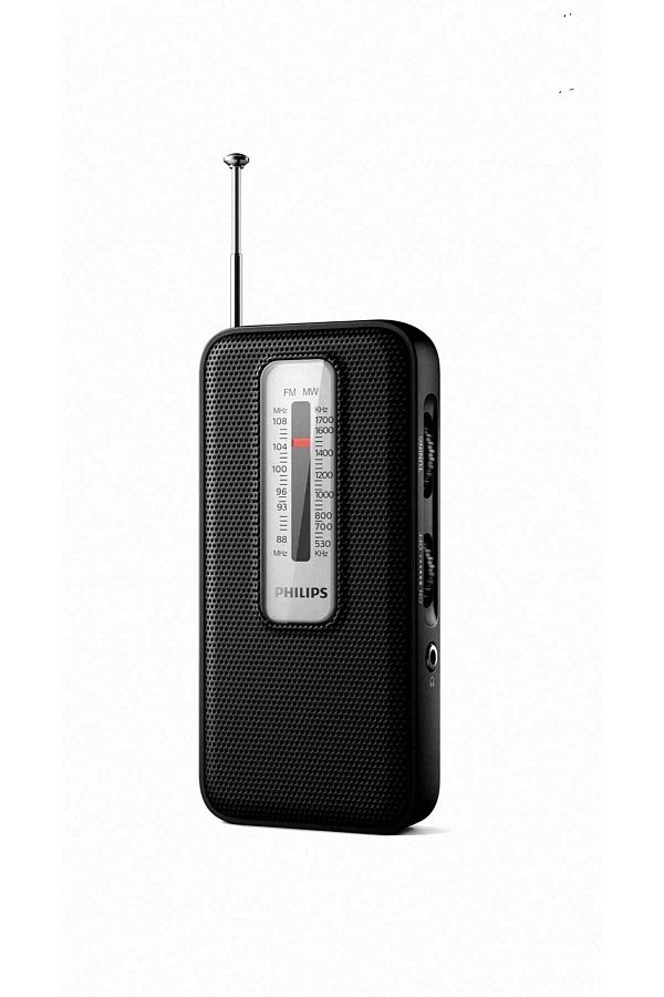 Philips TAR1506 Retro Taşınabilir Cep,El Radyo FM/MW Siyah (3,5mm jack,Pilli ) (Ramwhite Türkiye Garantili)