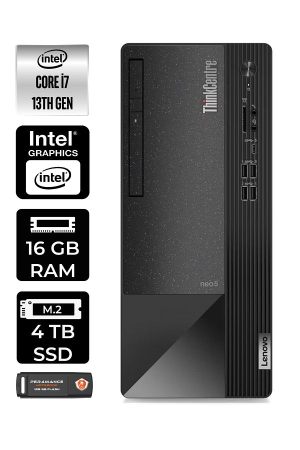 LENOVO Neo 50T 12JD0008TRE115 i7 13700 16GB RAM 4TB SSD W11P MASAÜSTÜ BİLGİSAYAR