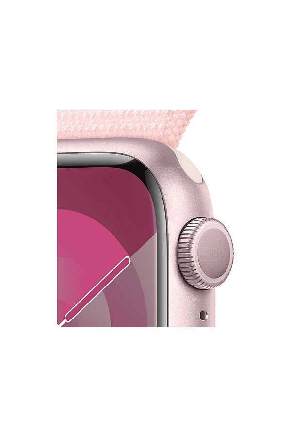 Apple Watch Series 9 GPS + Cellular MRJ13TU/A 41 mm Pembe Alüminyum Kasa ve Uçuk Pembe Spor Loop - Görsel 2