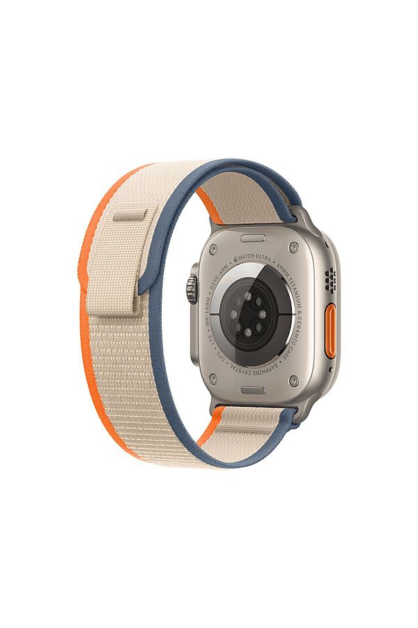 Apple Watch Ultra 2 GPS + Cellular MRF13TU/A 49 mm Uyumlu Titanyum Kasa ve Turuncu/Bej Trail Loop - S/M - Görsel 4