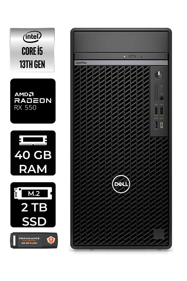 Dell OPTIPLEX 7010 EN010O7010189 i5 13500 40GB RAM 2TB SSD RX550 FDOS MASAÜSTÜ BİLGİSAYAR