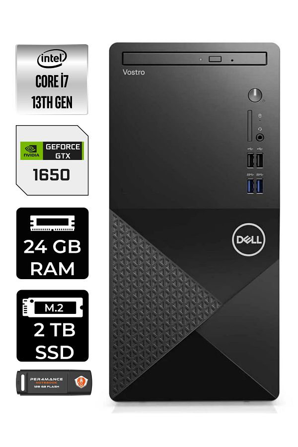 Dell VOSTRO 3020 EN2054VDT3020724 i5 13400 24GB RAM 2TB SSD GTX1650 W11P MASAÜSTÜ BİLGİSAYAR