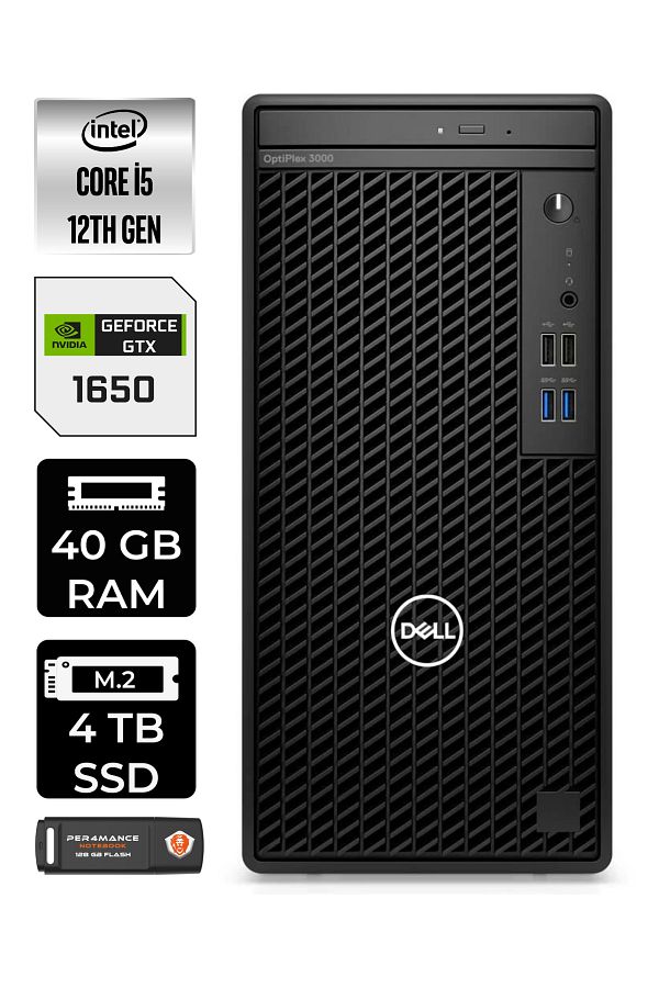 Dell OPTIPLEX 7010 EN010O7010740 i5 13500 40GB RAM 4TB SSD GTX1650 W11P MASAÜSTÜ BİLGİSAYAR