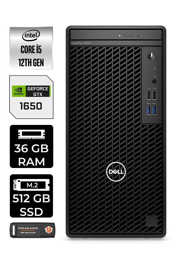 Dell OPTIPLEX 7010 EN010O7010632 i5 13500 36GB RAM 512GB SSD GTX1650 FDOS MASAÜSTÜ BİLGİSAYAR