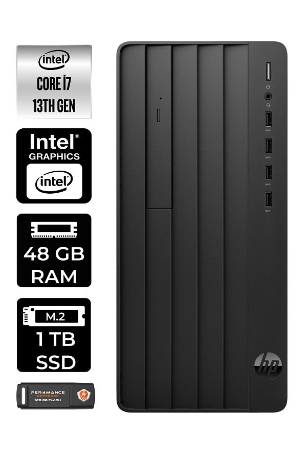 HP PRO TOWER 290 G9 E8T2X1ES143 i7 13700 48GB RAM 1TB SSD W11P MASAÜSTÜ BİLGİSAYAR