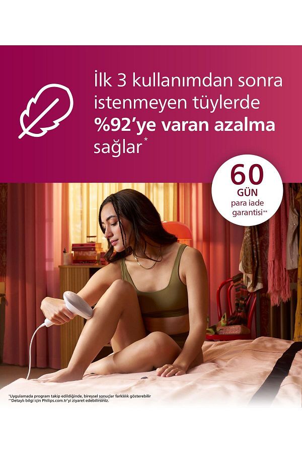 Philips Sc1997/00 Lumea Lazer Epilasyon Ipl Tüy Alma Cihazı,çanta Hediyeli,ekstra Uzun Kablo - Görsel 3