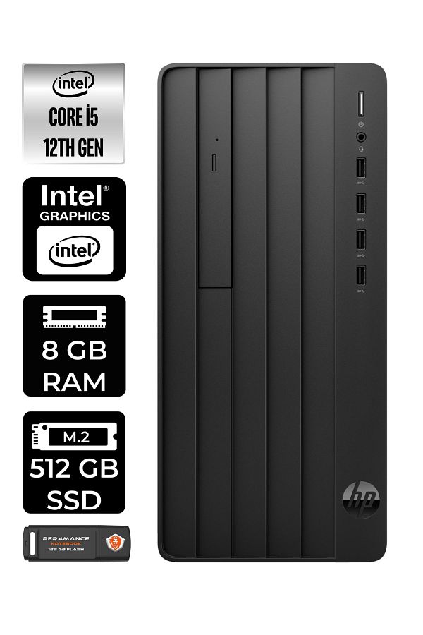HP PRO TOWER 290 G9 E6D3A5EA102 i5 12500 8GB RAM 512GB SSD W11P MASAÜSTÜ BİLGİSAYAR
