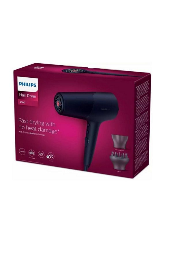 Philips Bhd510/10 2300w Saç Kurutma Makinesi - Bre225 32 Cımbızlı Yıkanabilir Başlıklı Epilatör 2'li Set - Görsel 2