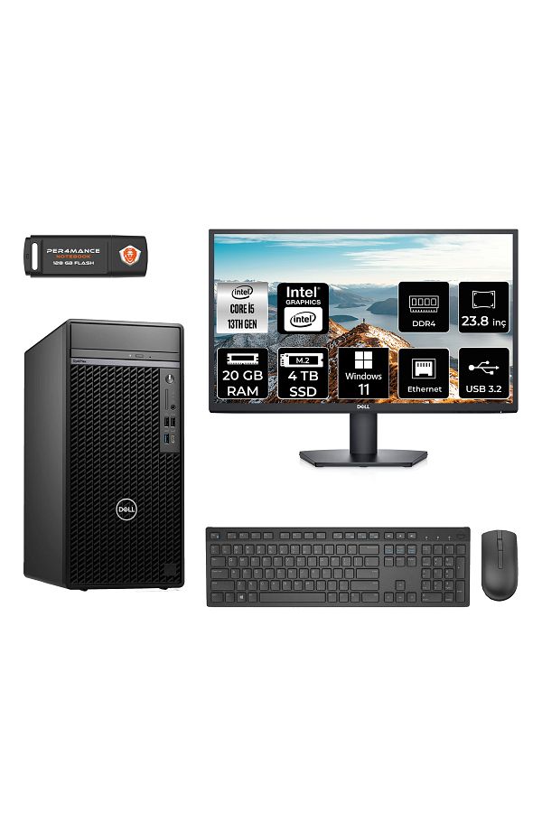 Dell OPTILEX 7010 AEO7010S070 i5 13500 20GB RAM 4TB SSD 23.8" W11H MASAÜSTÜ BİLGİSAYAR