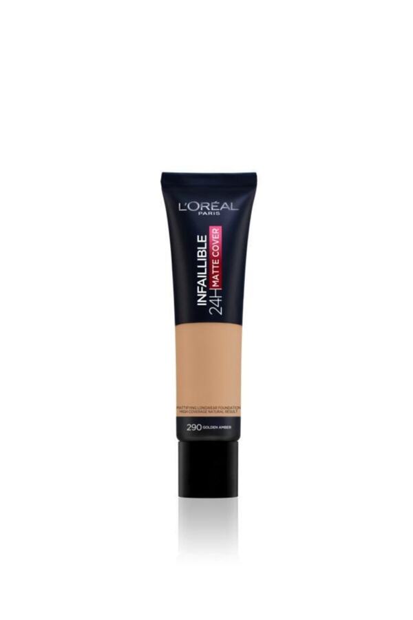Infaillible 24H Matte Cover Yüksek Kapatıcı Fondöten 290 Golden Amber 3600523784462