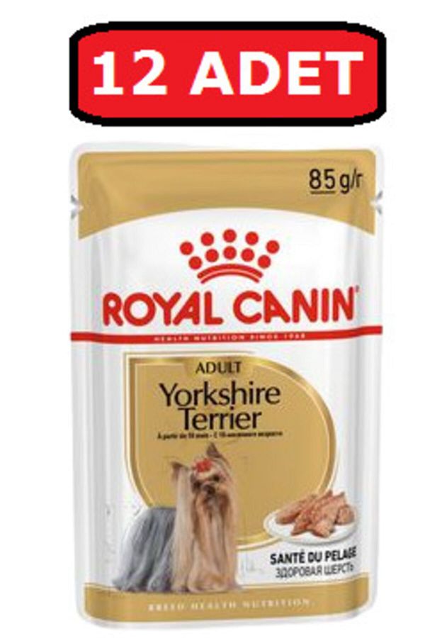 Royal Canın Yorkshire Terrier Yaş Köpek Maması 12 Adet X 85 Gr Pouch