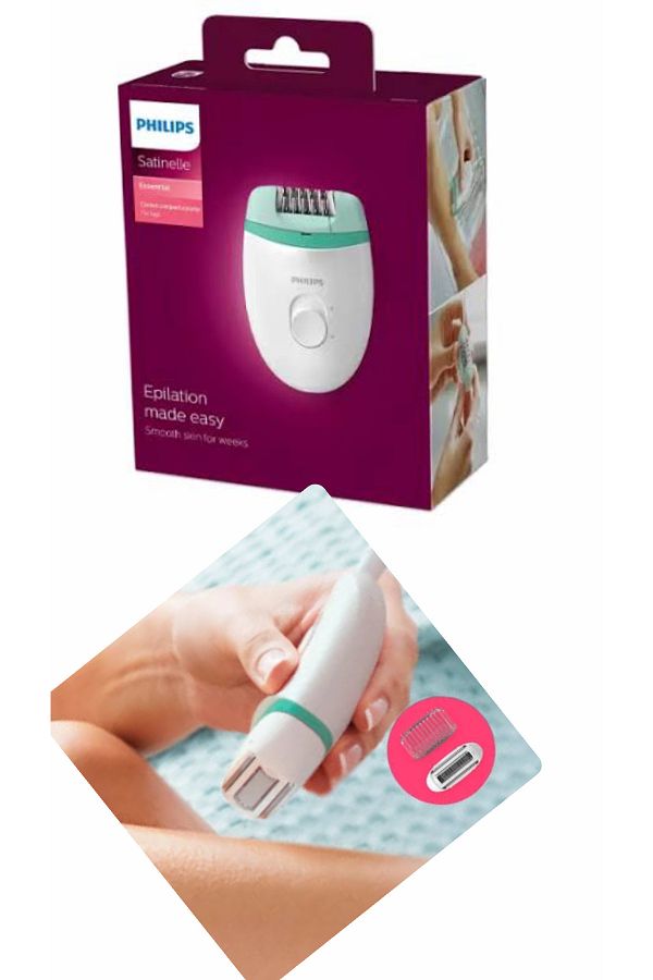 Philips BRE245/05 Satinelle Essential Kompakt Kablolu Epilatör - Görsel 2