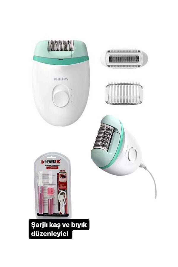 Philips BRE245/05 Satinelle Essential Kompakt Kablolu Epilatör - Görsel 4