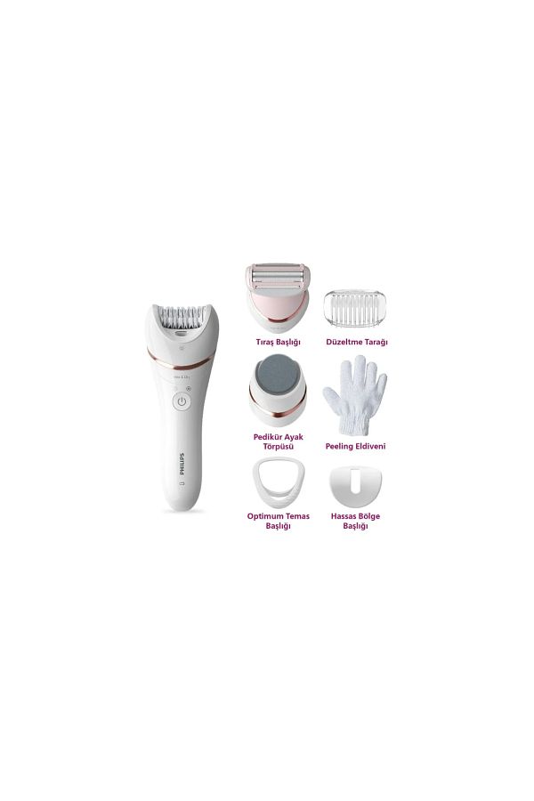 Philips Premium  Epilatör (Yüz+Koltuk altı+Bikini Bölgesi+Bacak)Islak Ve Kuru,Işıklı,Kablosuz) - Görsel 2