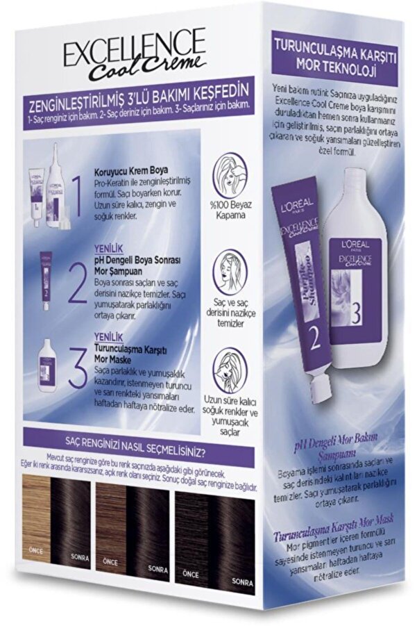 L’oréal Paris Excellence Cool Creme Saç Boyası – 5.11 Ekstra Küllü Açık Kahve_3