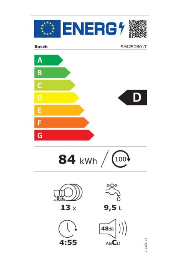 Bosch Serie 2 Yarı Ankastre Bulaşık Makinesi 60 cm Siyah - Görsel 8