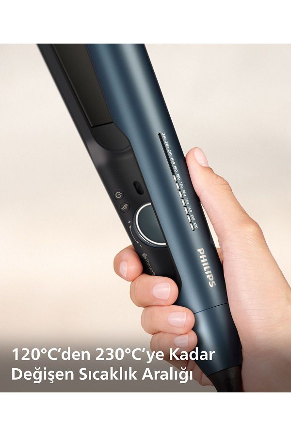 Philips Saç Düzleştirici Bhs732/00,bukle Özelliği,argan Yağı Katkılı,uv Koruması,kılıf Hediyeli - Görsel 5
