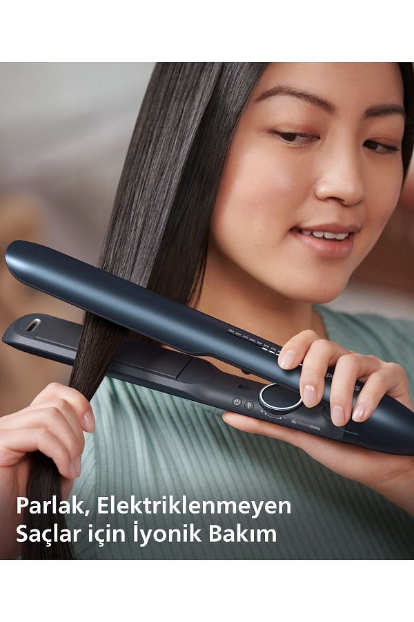 Philips Saç Düzleştirici Bhs732/00,bukle Özelliği,argan Yağı Katkılı,uv Koruması,kılıf Hediyeli - Görsel 6