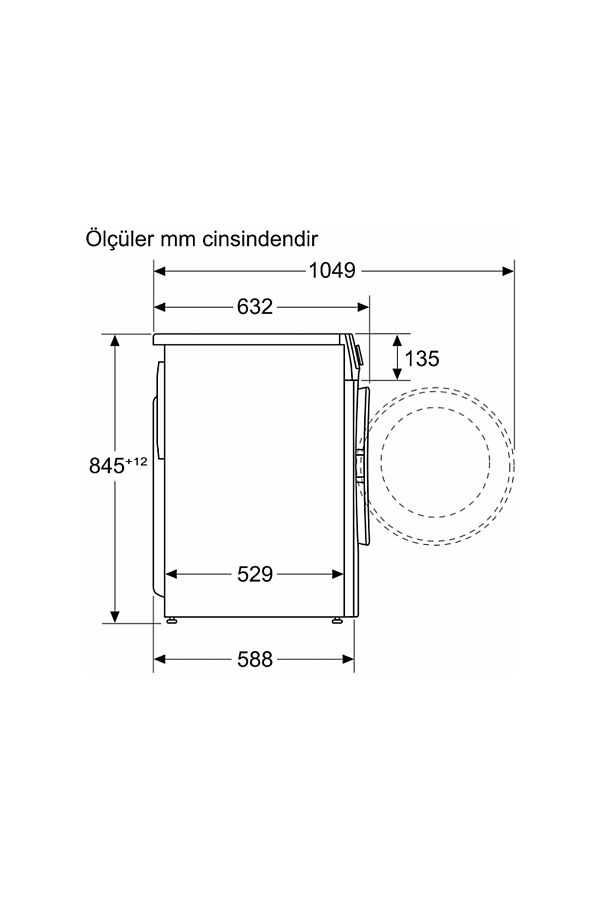 Bosch WGA244Z1TR A Enerji Sınıfı 9 Kg 1200 Devir Çamaşır Makinesi - Görsel 6