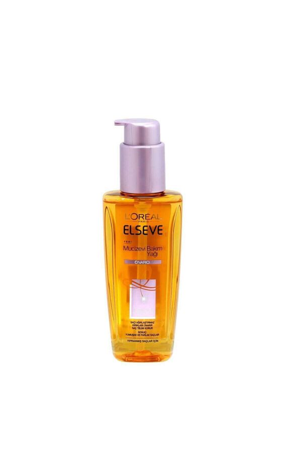 Elseve Yıpranmış Saçlar Için Mucizevi Saç Bakım Yağı 100 Ml