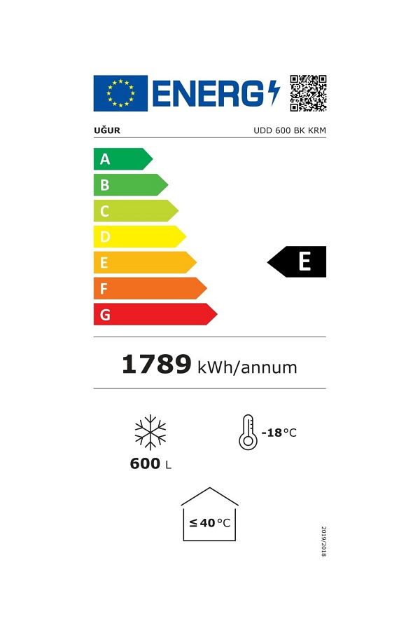 Uğur Udd 600 Bk Krom - Blok Kapaklı Sanayi Tipi Derin Dondurucu - Görsel 4