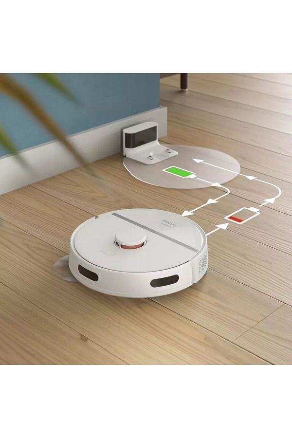 Philips ET HOMERUN Aqua Islak ve Kuru 3000 Serisi Temizlik Robotu,4000 Pa Emiş Gücü, Temizlik,LiDAR - Görsel 4