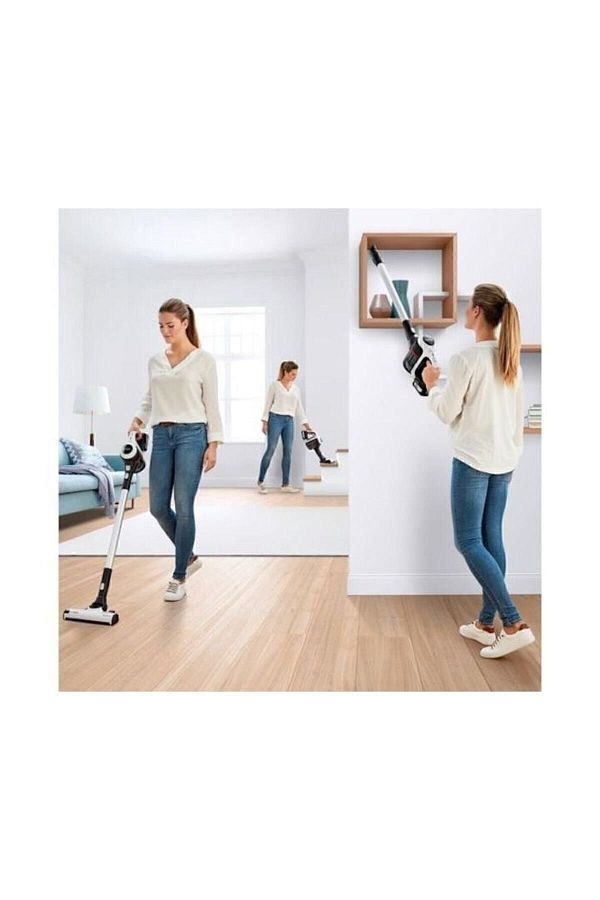 Bosch Dik Süpürge Bcs61113 Şarjlı Süpürge, Unlimited 6, Beyaz - Görsel 5
