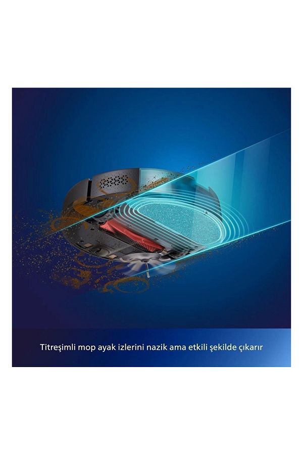 Philips HomeRun 7000 Serisi Aqua XU7000/01 Siyah Gold Akıllı Robot Süpürge