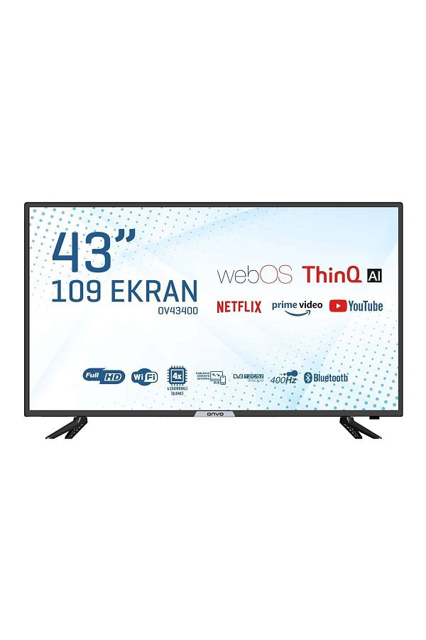 ONVO Tv Ov 43400 43'’ 109 Ekran 1920 X 1080 Full Hd