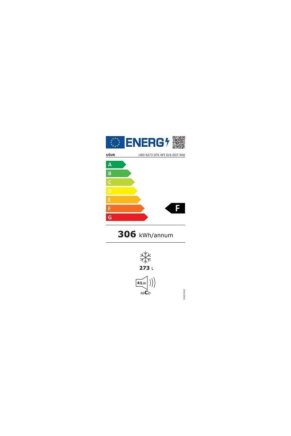 Uğur UED 8273 DTK NFI D/S 8 Çekmeceli Dikey Derin Dondurucu - Görsel 5