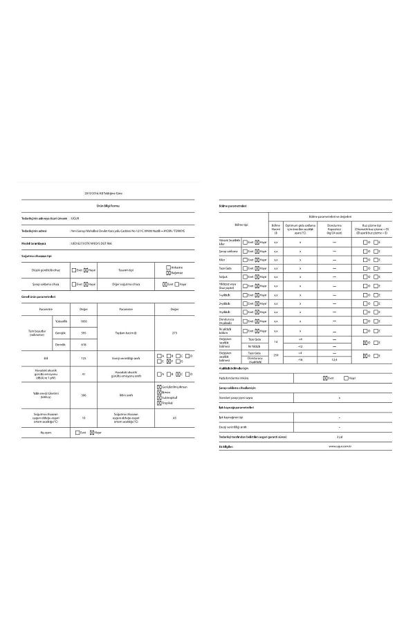 Uğur UED 8273 DTK NFI D/S 8 Çekmeceli Dikey Derin Dondurucu - Görsel 4