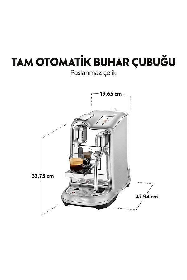 Nespresso J620 Creatista Pro Kahve Makinesi,Çelik - Görsel 3