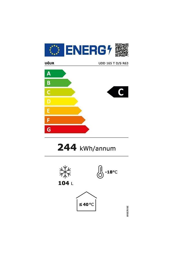 Uğur UDD 165 T D/S R63 C Enerji Sınıfı 104 Lt Sandık Tipi Derin Dondurucu - Görsel 3