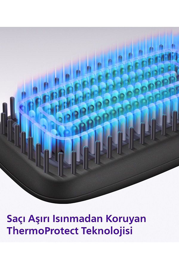 Philips Düzleştirici Tarak Bhh880/00,geniş Fırça Alanı,turmalin Seramik Kaplama,2 Sıcaklık Ayarı - Görsel 3