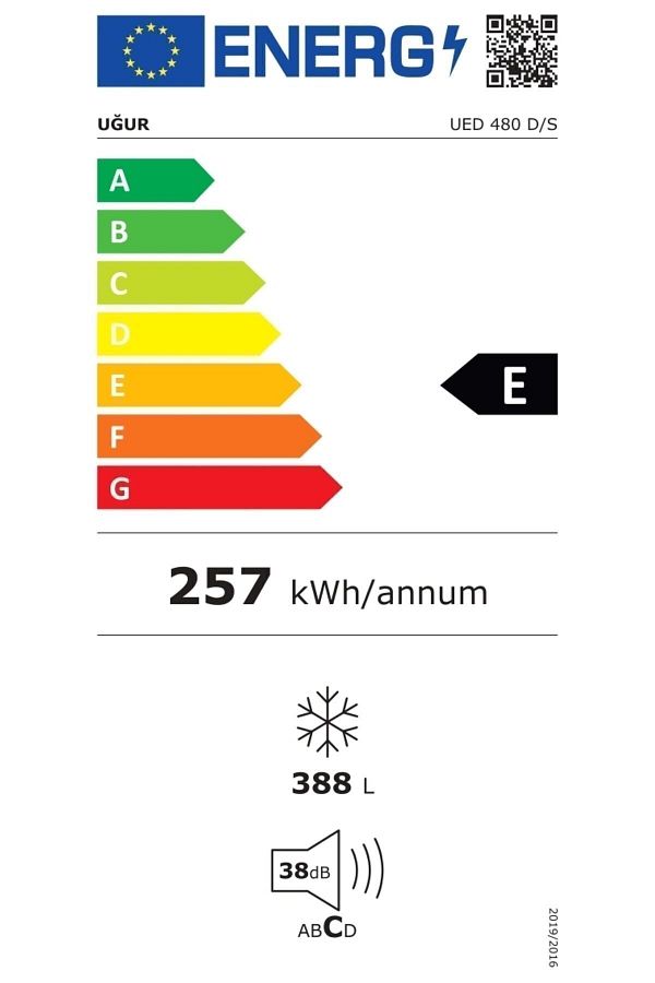 Uğur UED 480 D/S Sandık Tipi 402 Lt Derin Dondurucu/Soğutucu - Görsel 3