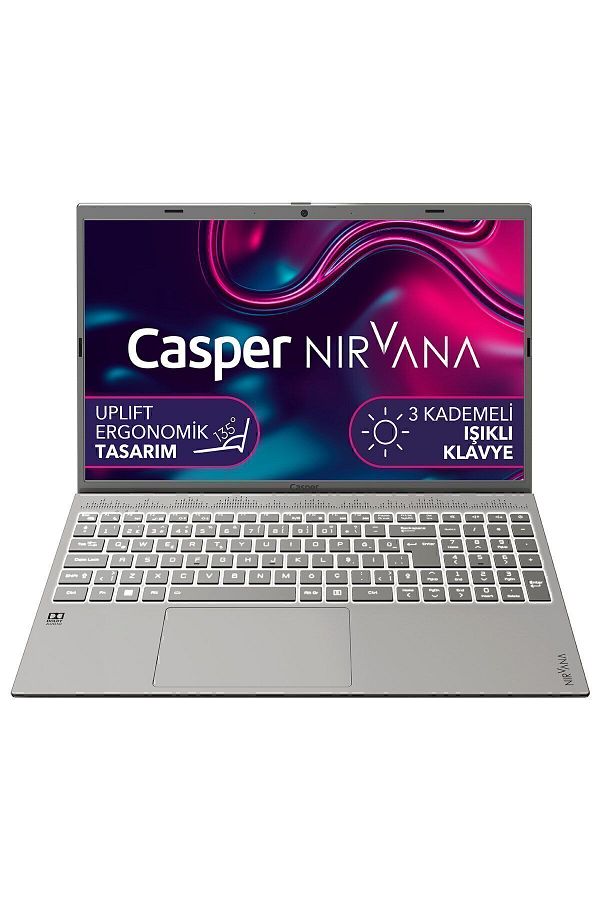 CASPER Nirvana C550.1235-df00r-g-f Intel Core I5-1235u 32gb Ram 1tb Nvme Ssd Windows 11 Pro 15.6" Laptop