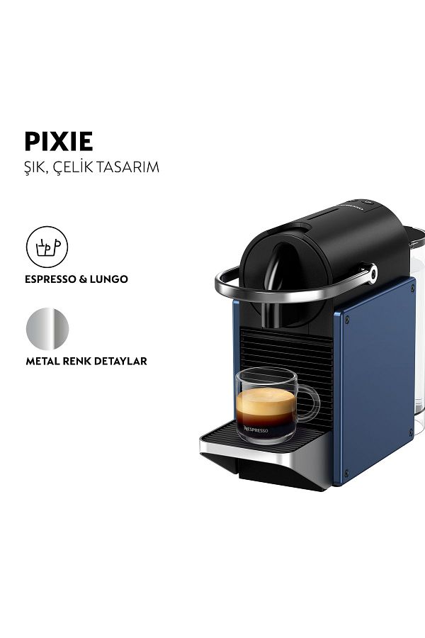 Nespresso D62 Pixie Kahve Makinesi,mavi - Görsel 2