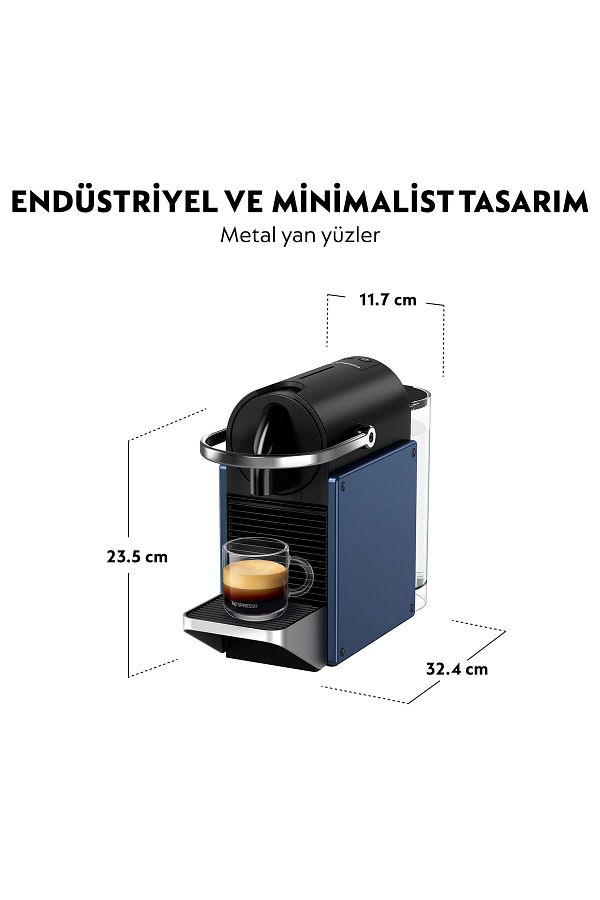 Nespresso D62 Pixie Kahve Makinesi,mavi - Görsel 4