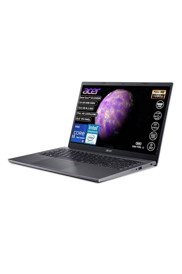 ACER Aspire I5-12450h 16 Gb 512 Gb Ssd Fdos 15.6" Ips Fhd (1920X1080) Nx.kn4ey.002 - Görsel 3