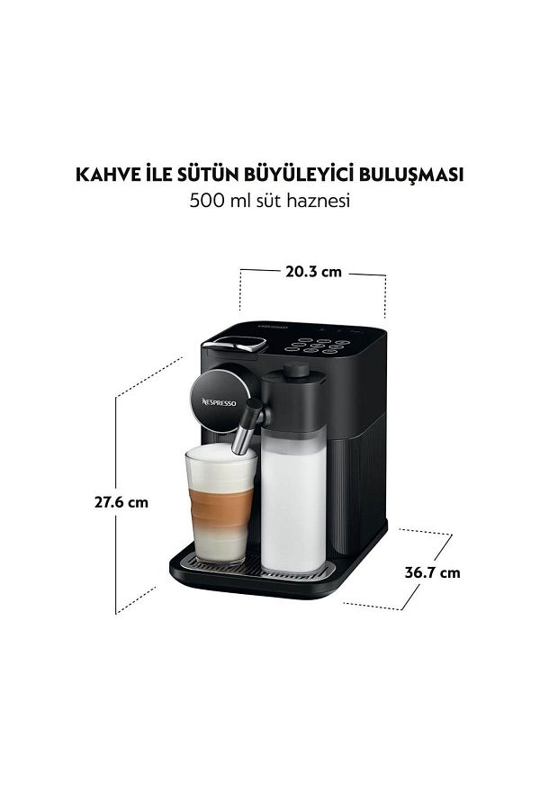 Nespresso F541 Gran Latissima Süt Çözümlü Kahve Makinesi, Siyah - Görsel 3