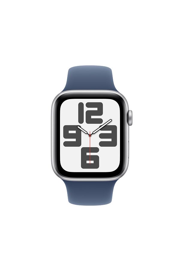 Apple Watch SE GPS + Cellular 40mm Silver Aluminium Case with Denim Sport Band - S/M - Görsel 2