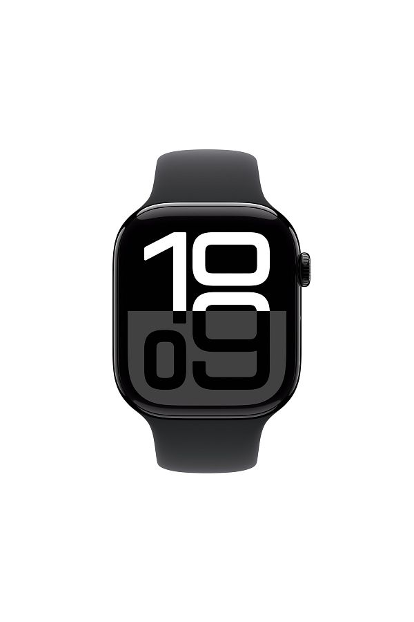 Apple Watch Series 10 GPS + Cellular 42mm Jet Black Aluminium Case with Black Sport Band - S/M - Görsel 2