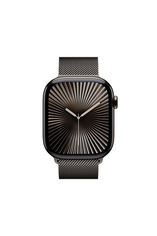 Apple Watch Series 10 GPS + Cellular 42mm Slate Titanium Case with Slate Milanese Loop - Görsel 2